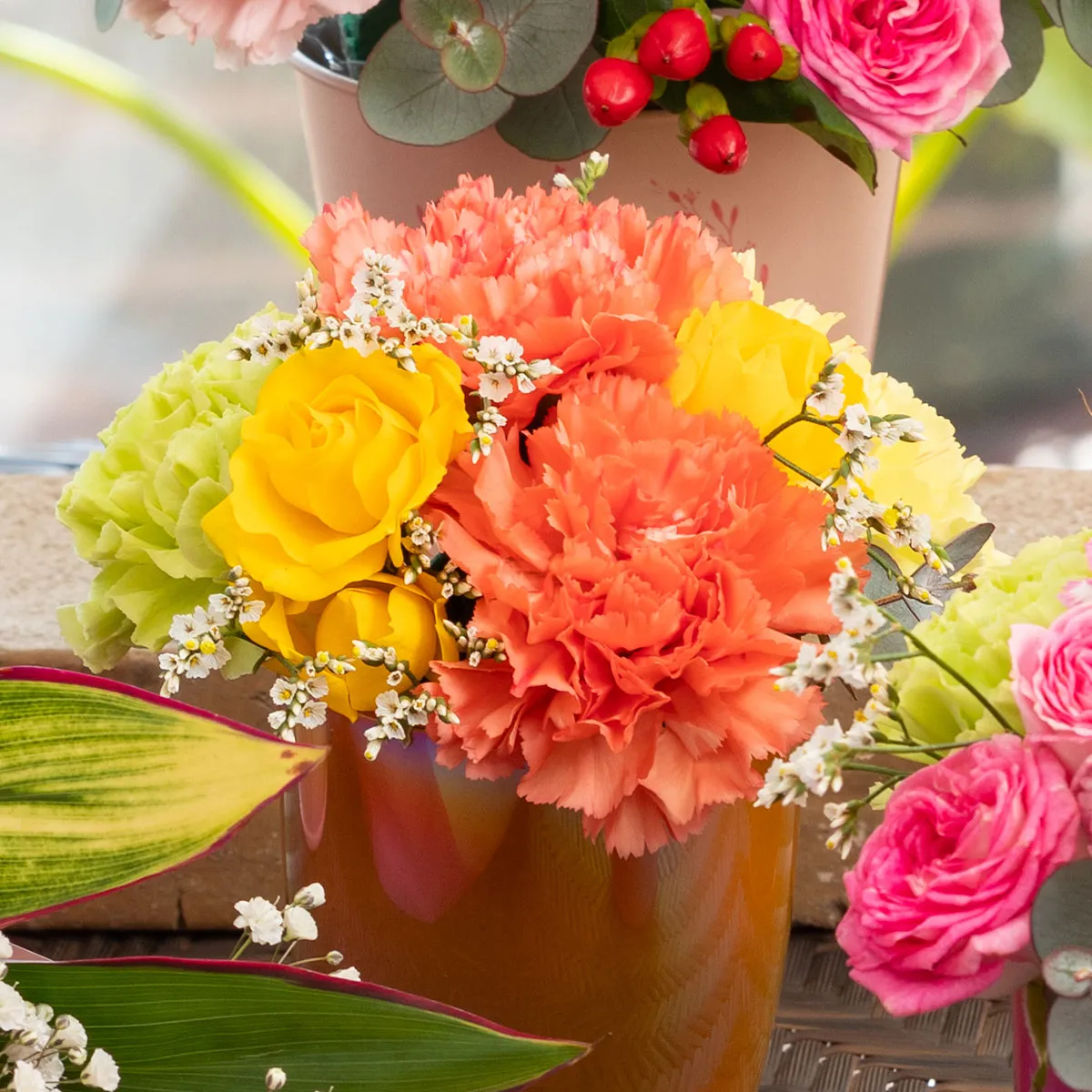 母の日フラワーアレンジメント A-2 オランジュ